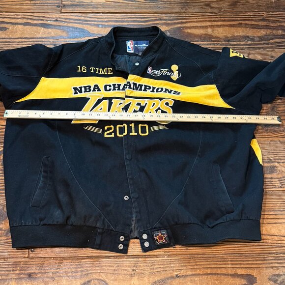 Jeff Hamilton Los Angeles Lakers 2010 NBA Championship Jacket Authentic RARE  Th - Picture 8 of 15